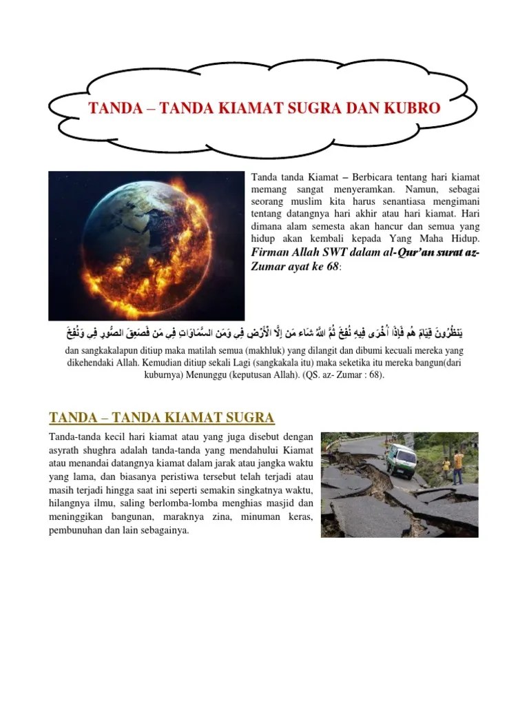 Tanda Tanda Kiamat | PDF