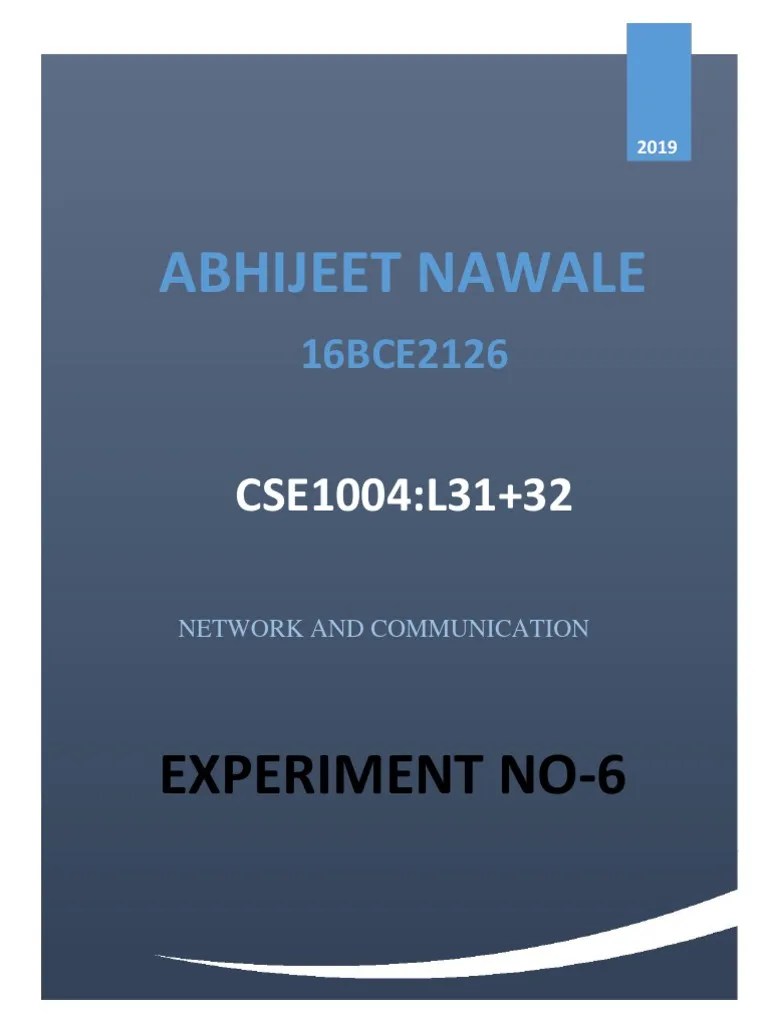 Network Lab PDF Port Networking) Architecture