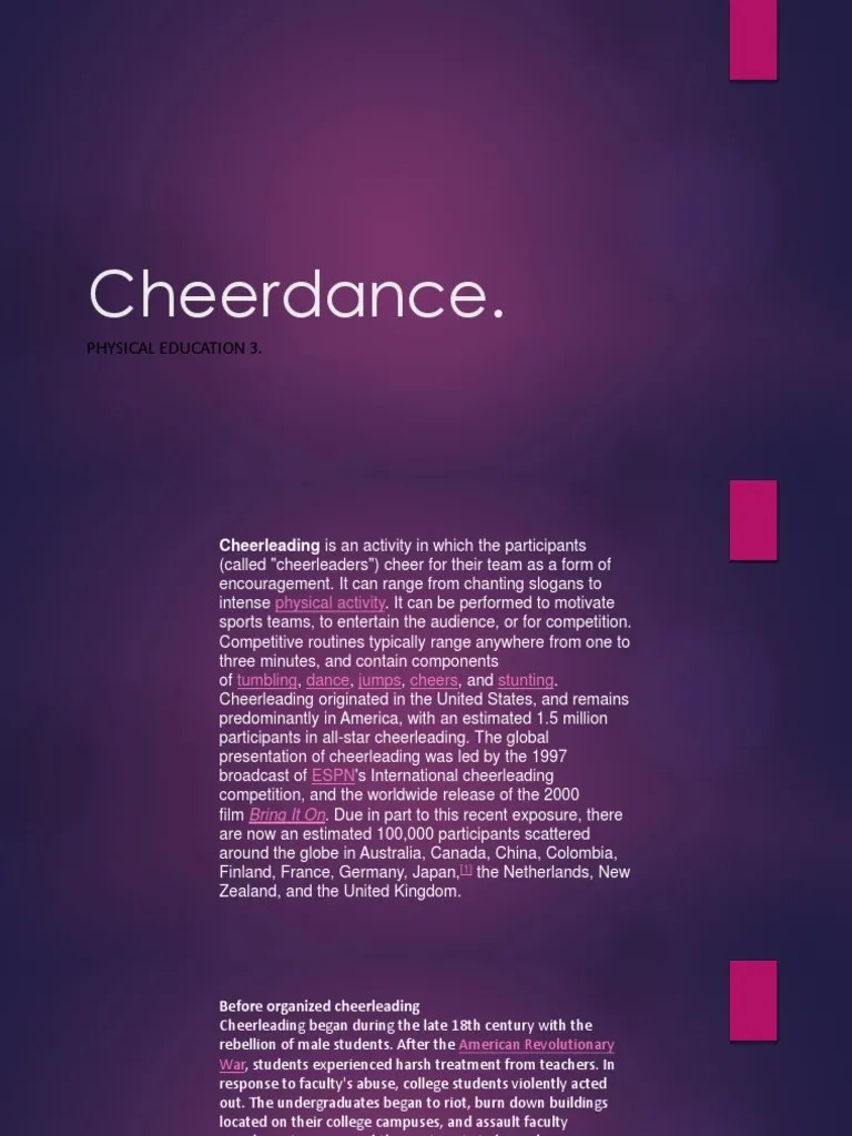 Cheerdance PDF Cheerleading Sports Fandom