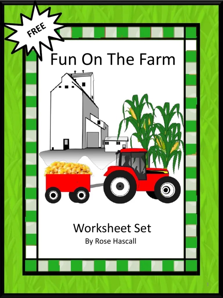 Free Farm Math Worksheets PDF