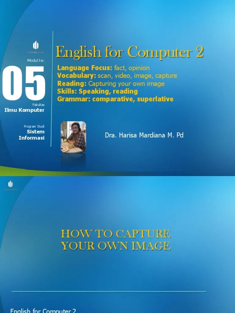 English For Computer 2 PDF Adjective English Language