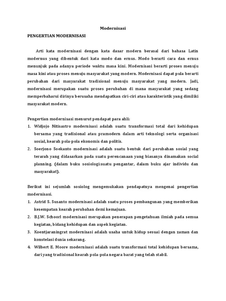 Modernisasi | PDF