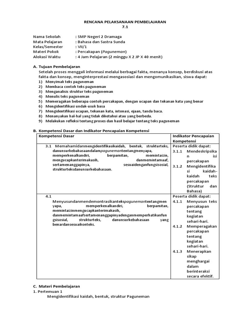 Contoh Paguneman Basa Sunda 4 Orang – Nasi