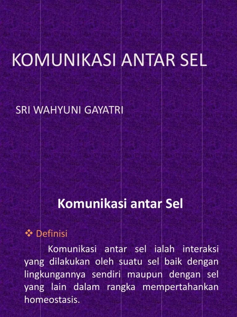 komunikasi antar sel.ppt