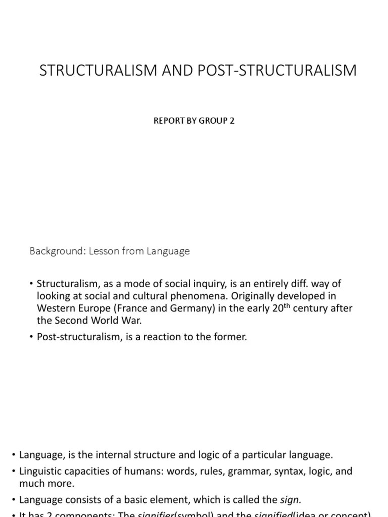 Structuralism and PostStructuralism PDF