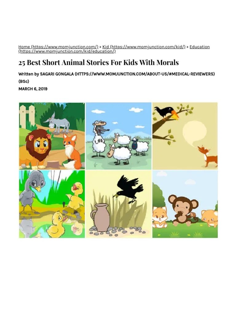 25 Best Short Animal Stories for Kids With Morals Cats The Ugly
