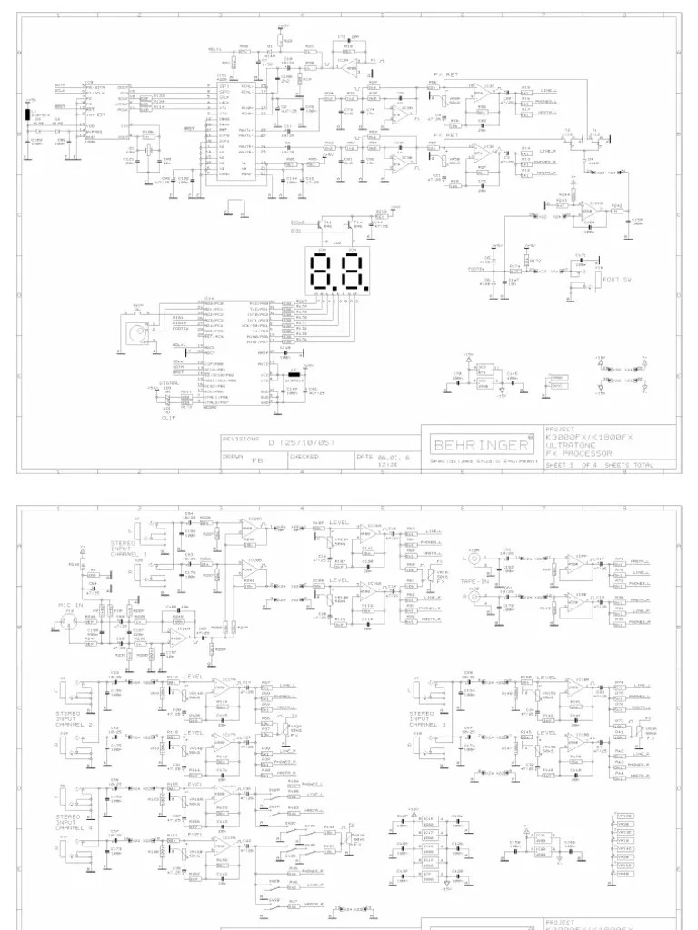 Behringer K3000FX Schematics | PDF