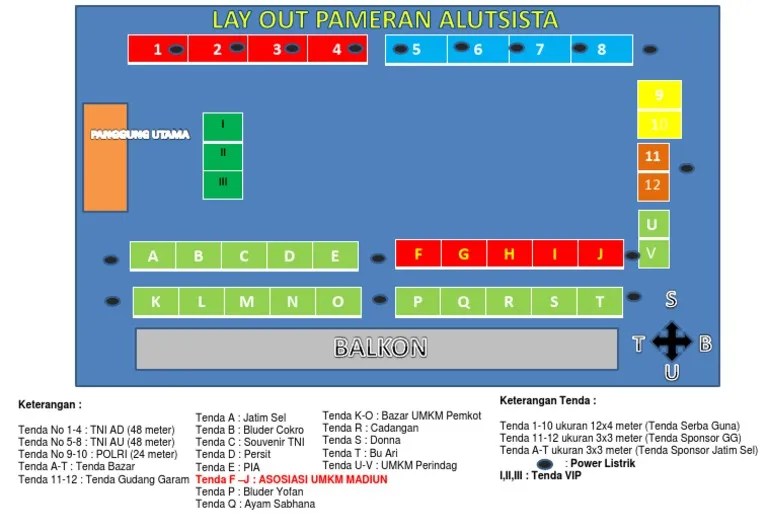 Denah Pameran Alutsista | PDF