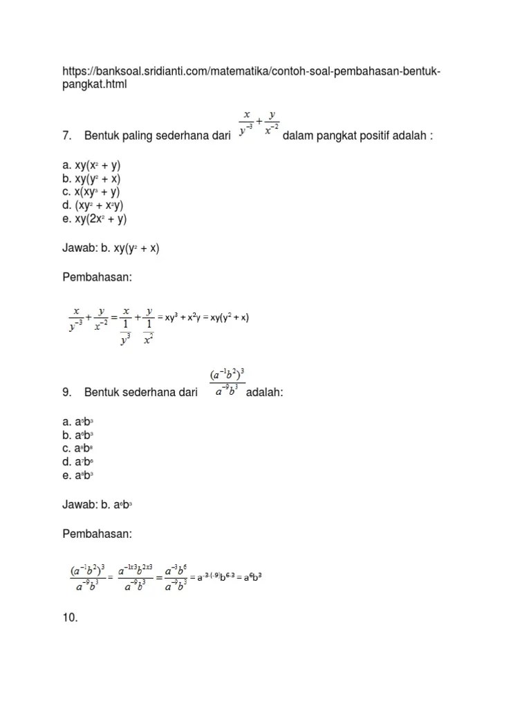 Kuncijawaban MTK | PDF