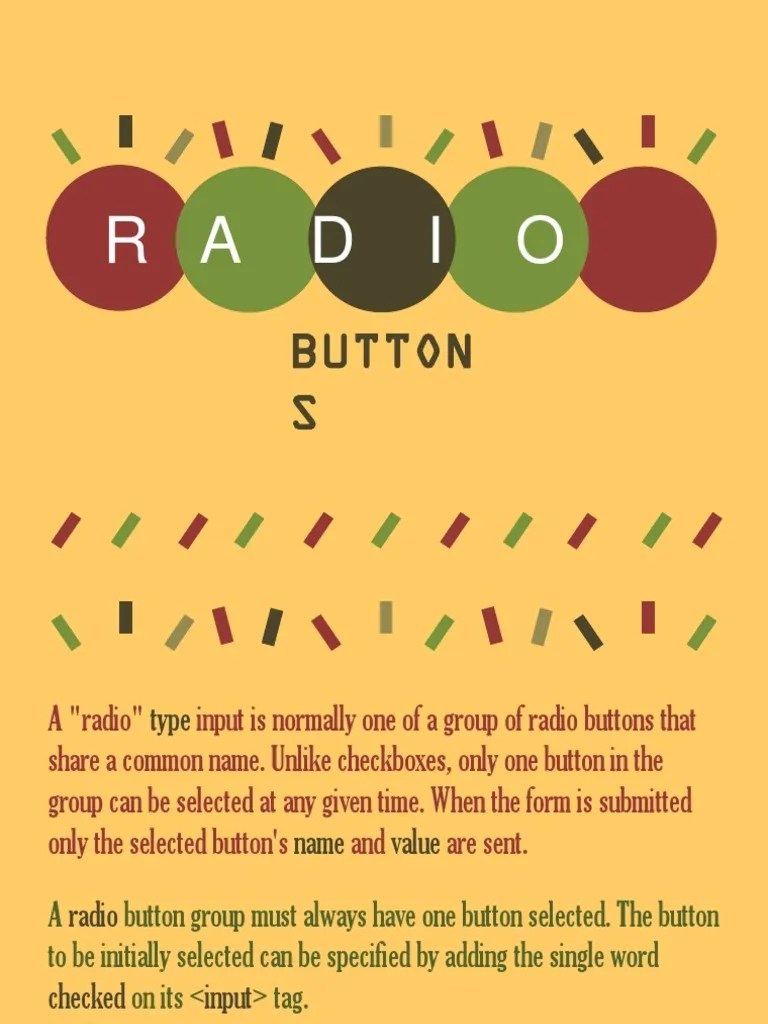 Radio Buttons PDF