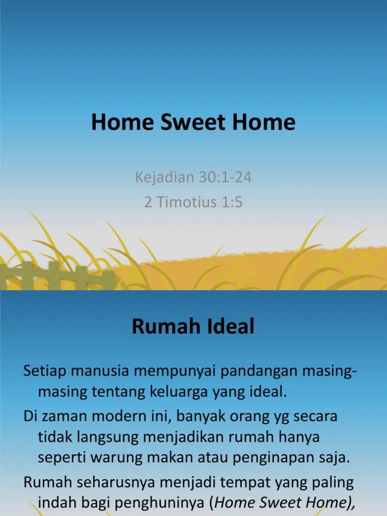 Home Sweet Home | PDF