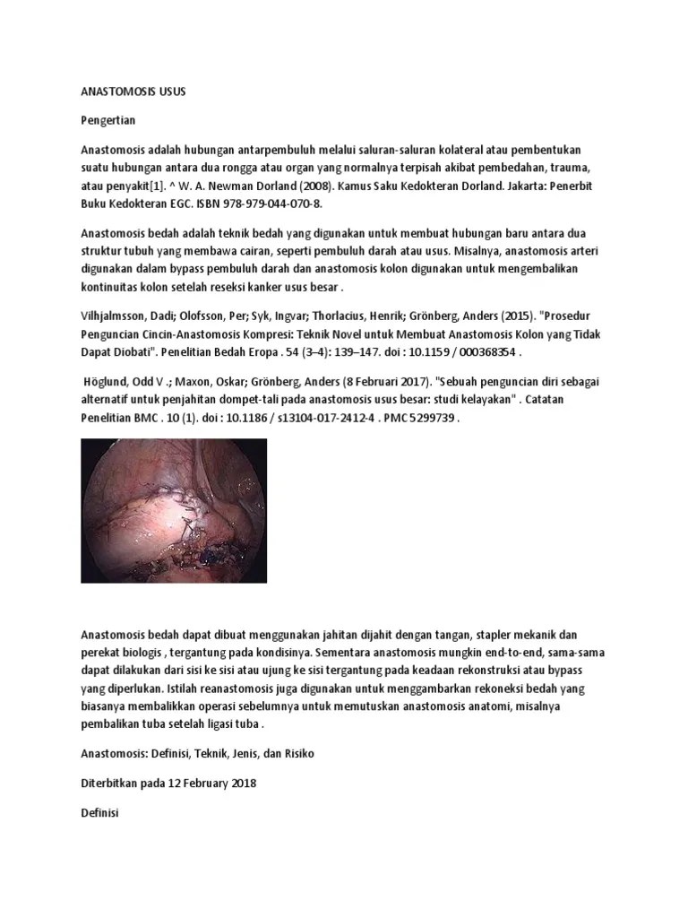 Anastomosis Usus | PDF