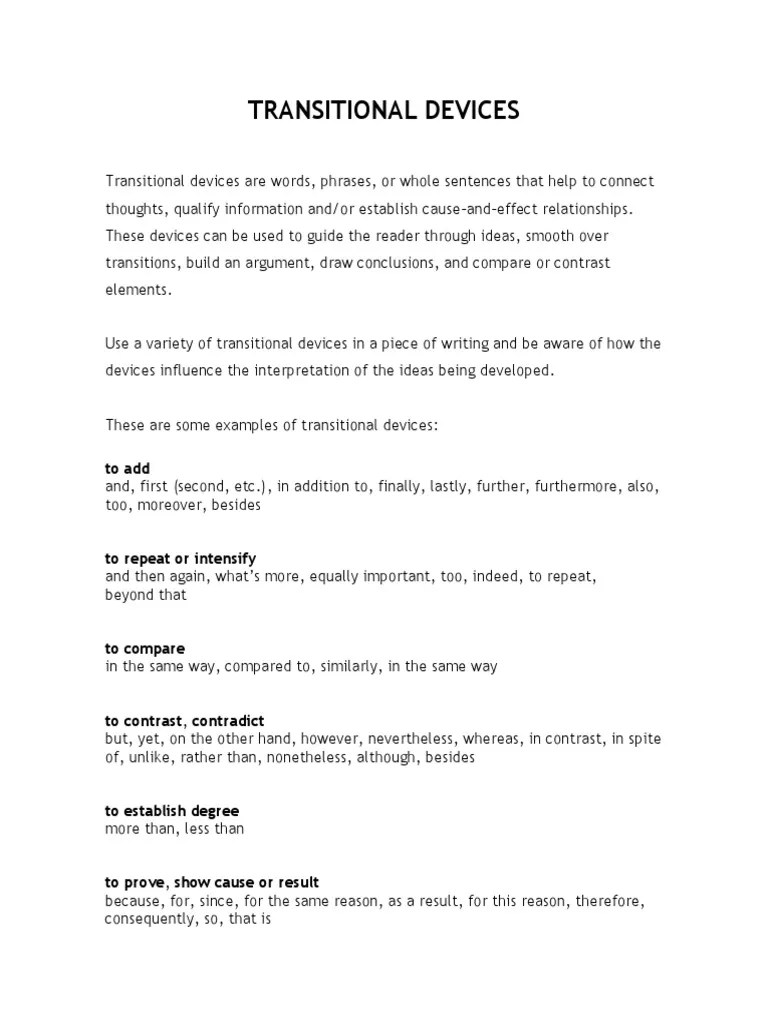 Transitional Devices PDF PDF