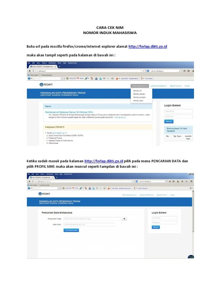 Cara Cek Nim PDF PDF