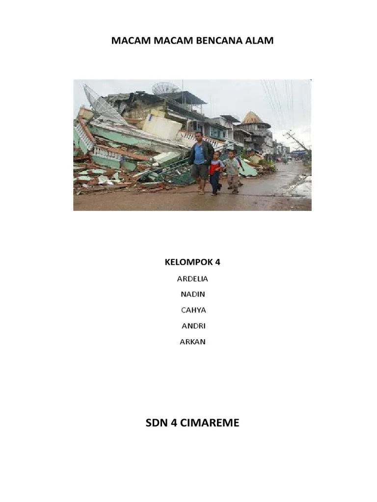 Macam-Macam Bencana Alam Di Indonesia | PDF