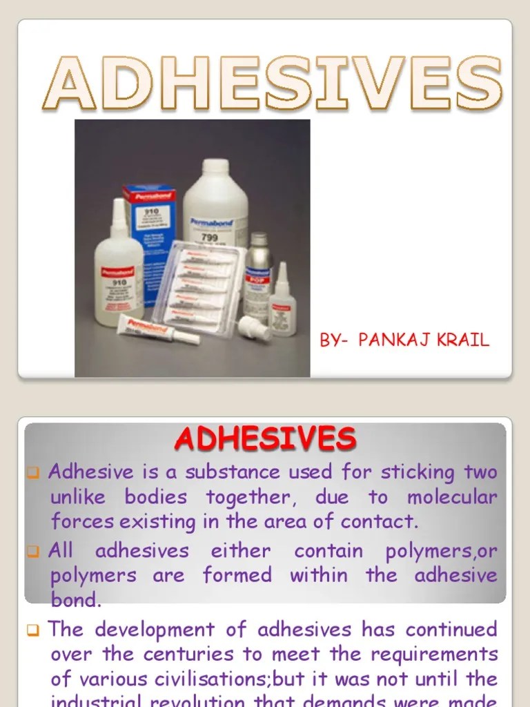 Understanding Adhesives A Comprehensive Look at Types of Adhesives