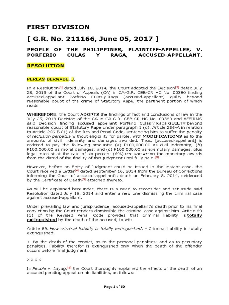 2nd Task Bernabe Decisions PDF Statute Of Limitations Judgment