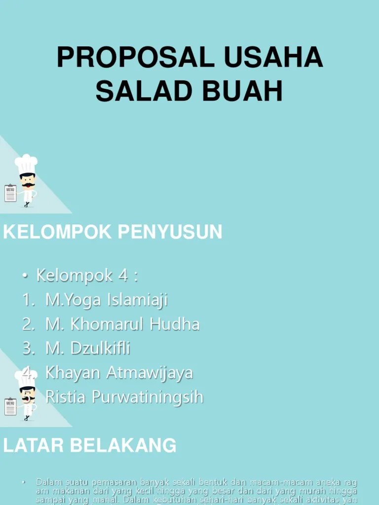 Proposal Usaha Salad Buah