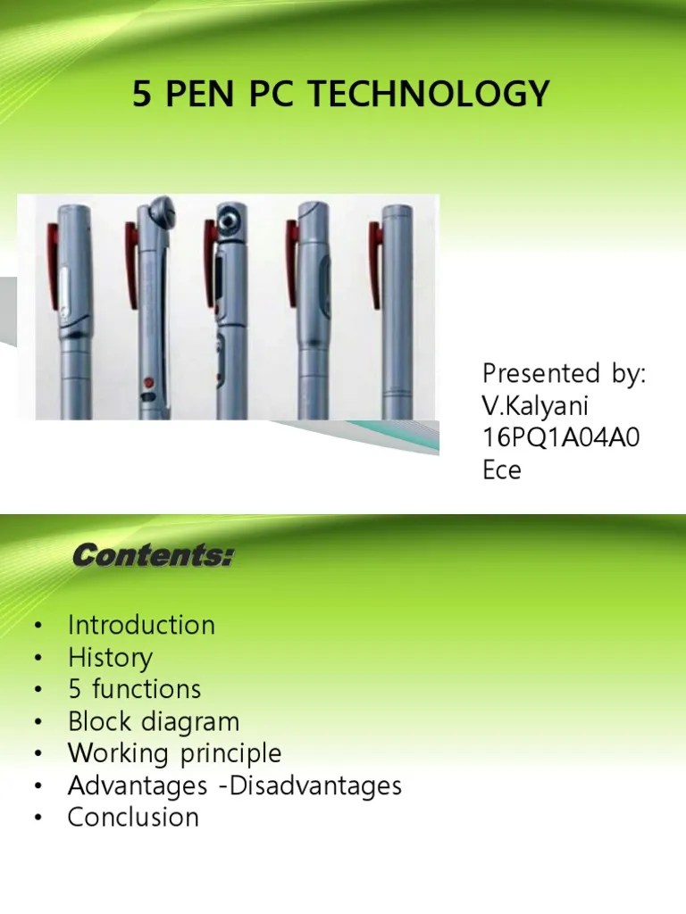 Giới thiệu công nghệ 5 pen PC technology background Hiện đại và tiên tiến