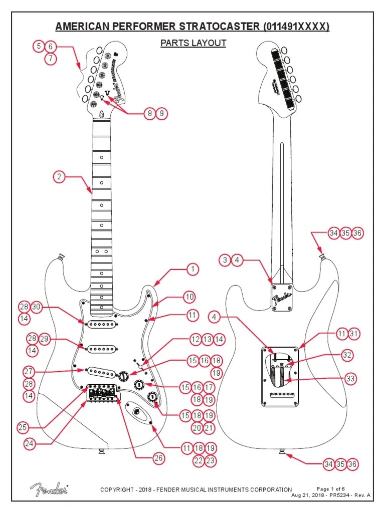 Fender Performer Strat Wiring Diagram Collection