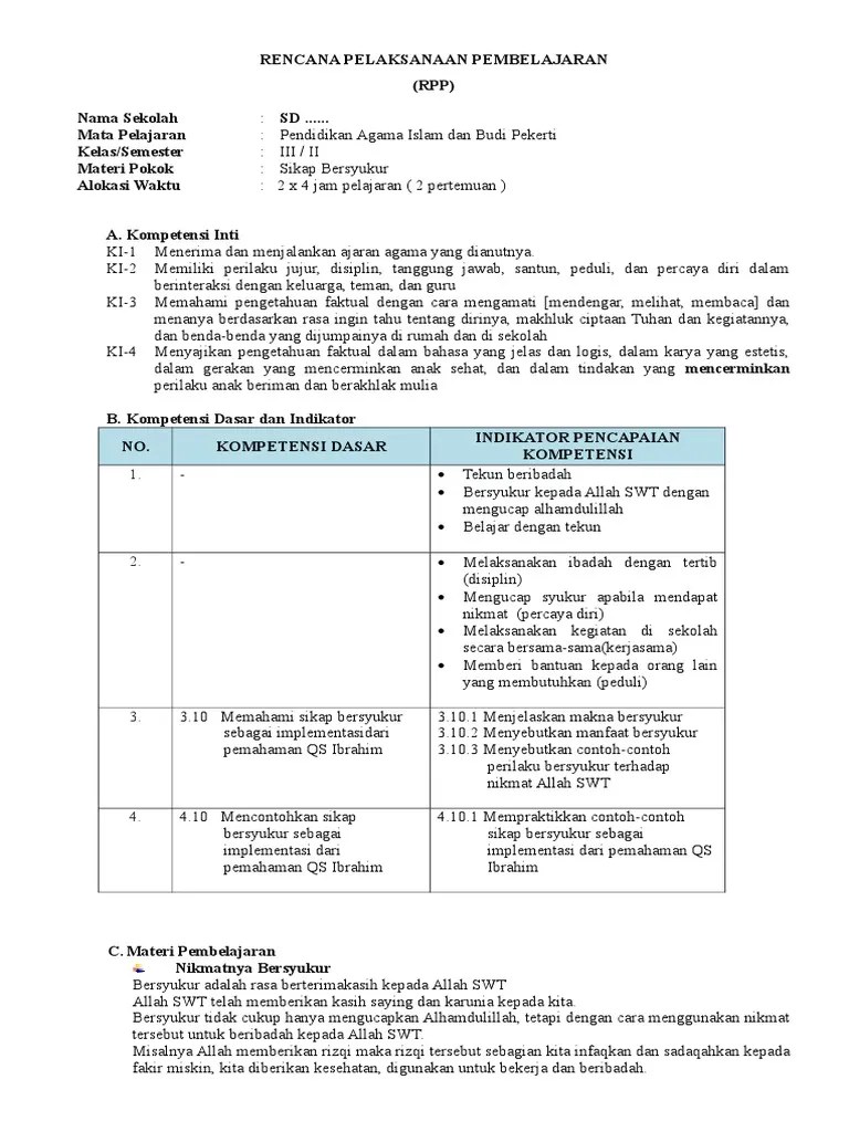 Contoh Perilaku Bersyukur - Edu Github