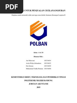 BAB 5 Penjualan Angsuran | PDF