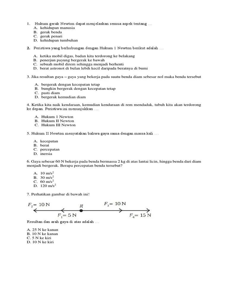 Peristiwa Yang Berhubungan Dengan Hukum Newton Berikut Adalah – Nasi