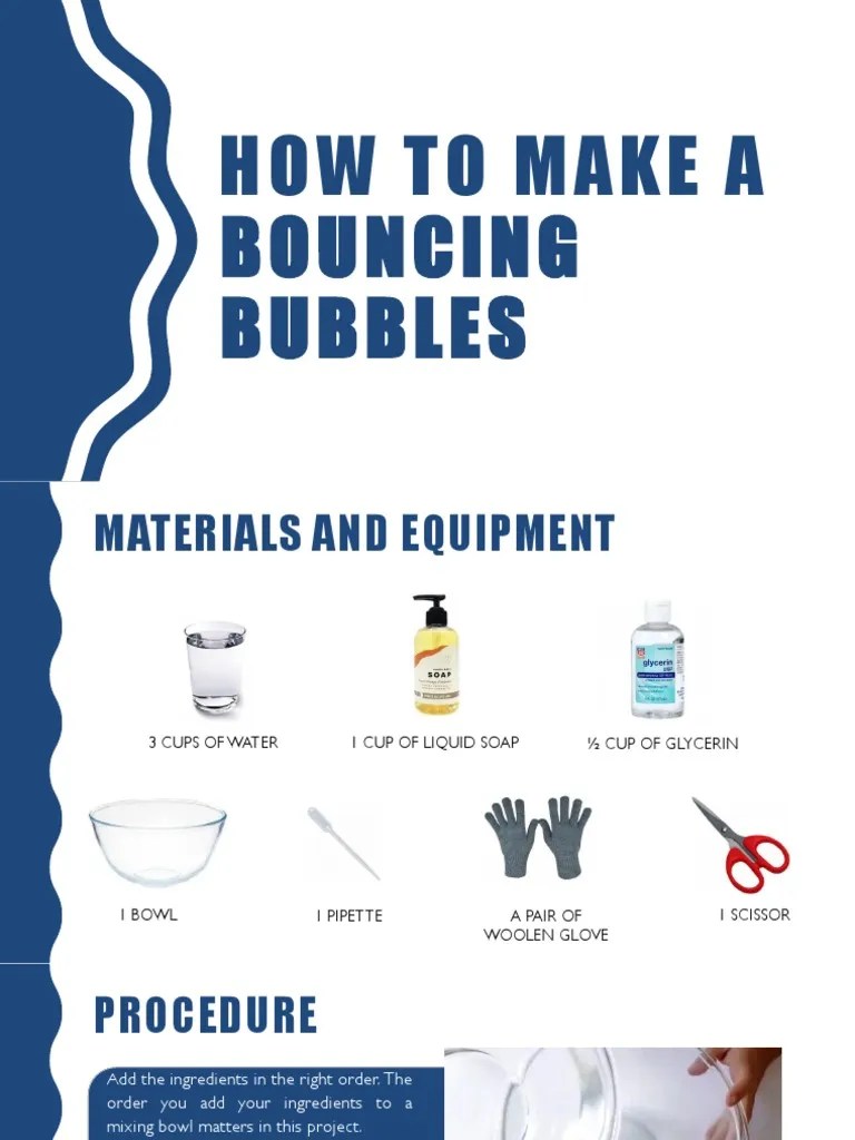 How To Make Unbreakable Bubbles PDF