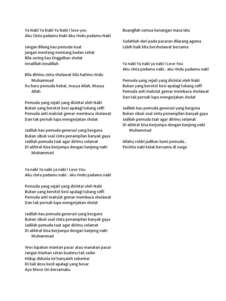 Ya Nabi Ya Nabi Ya Nabi I Love You | PDF