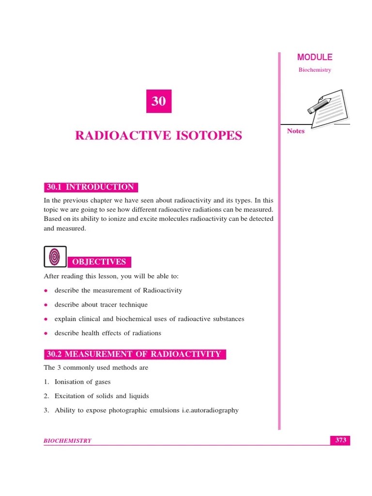Radioactive Isotopes, Their Application in Biomedical Research PDF