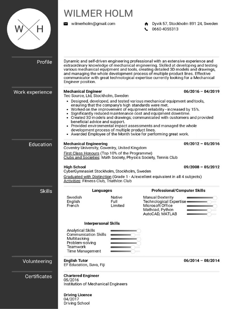 It doesn't matter what level you're at in your career—to get noticed by potential employers, your professional resume needs to knock their socks off. resume-examples-by-real-people-mechanical-engineer-sample ...