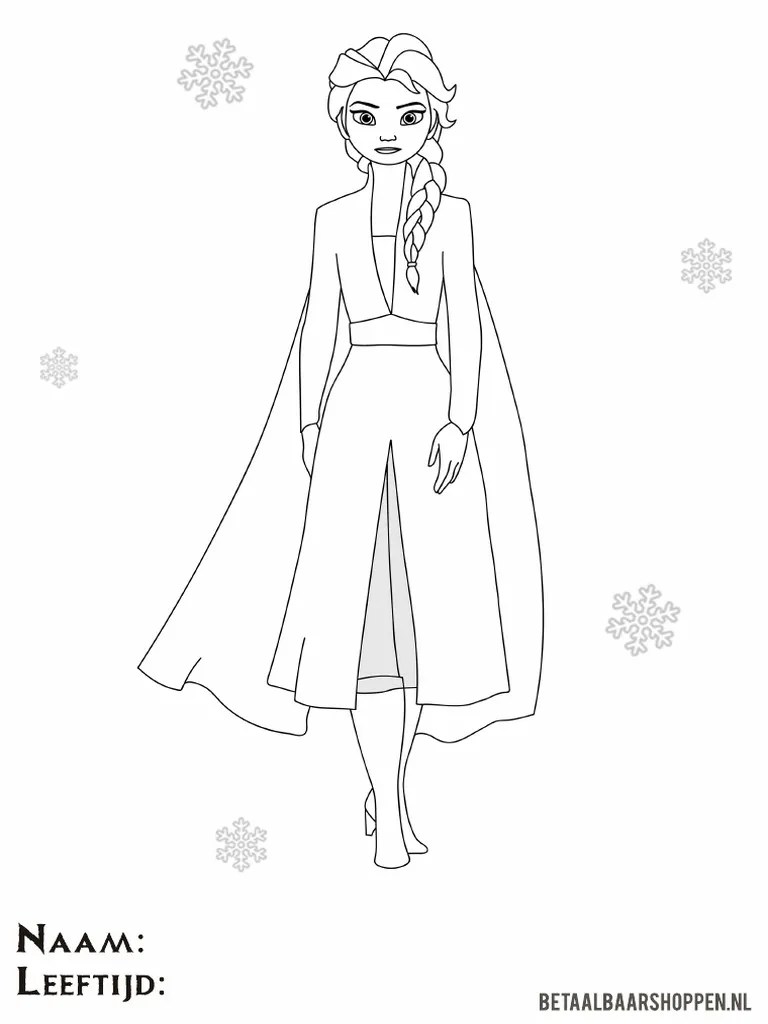 Frozen 2 Kleurplaat Elsa Betaalbaarshoppen Nl