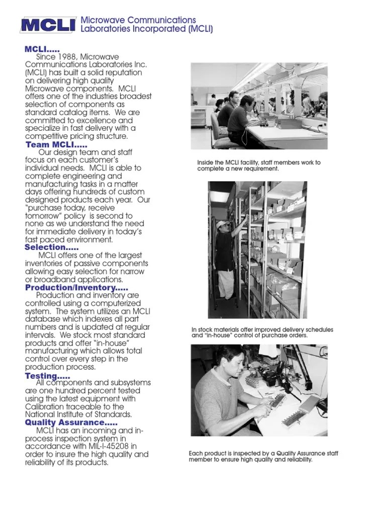 Electronic Component Catalog Waves Information And Communications