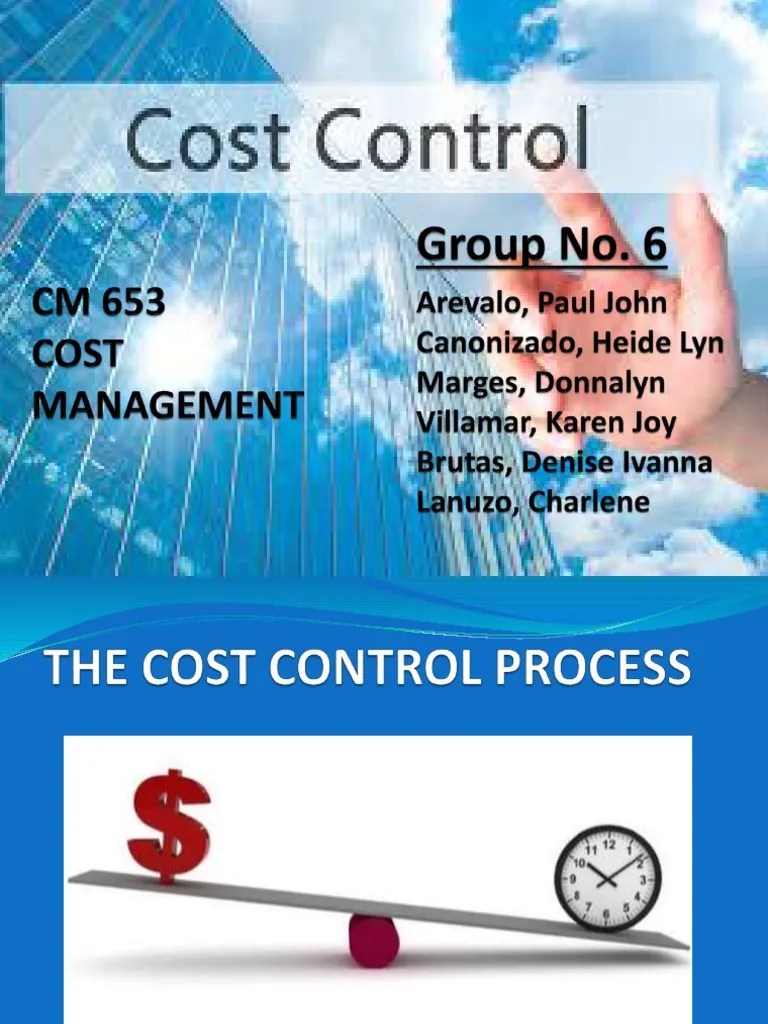 (Cost Management) Report on Cost Control Forecasting Moving Average