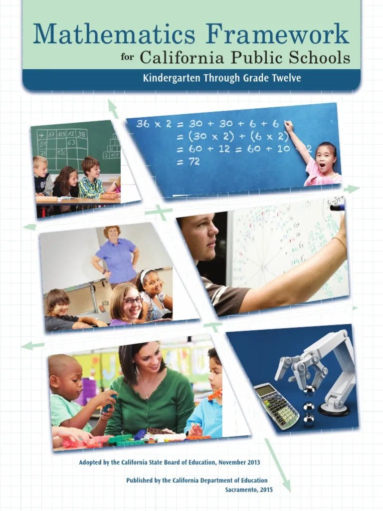 California Math Frameworks PDF Common Core State Standards