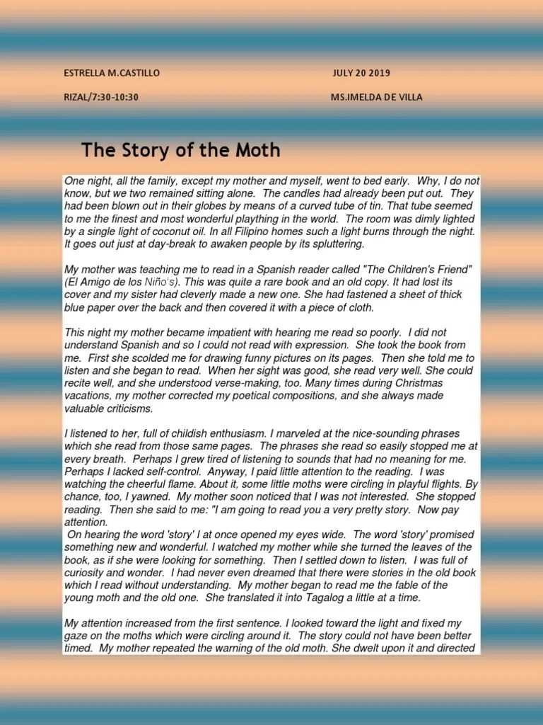 The Story of The Moth PDF