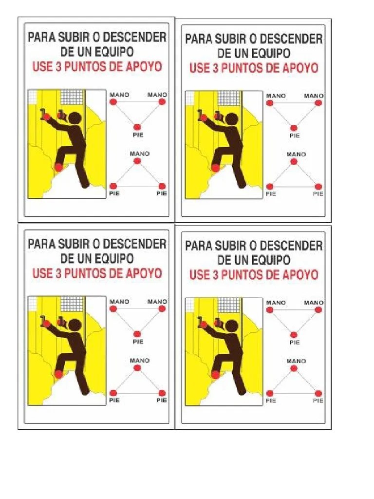 Señal Tres Puntos de Apoyo