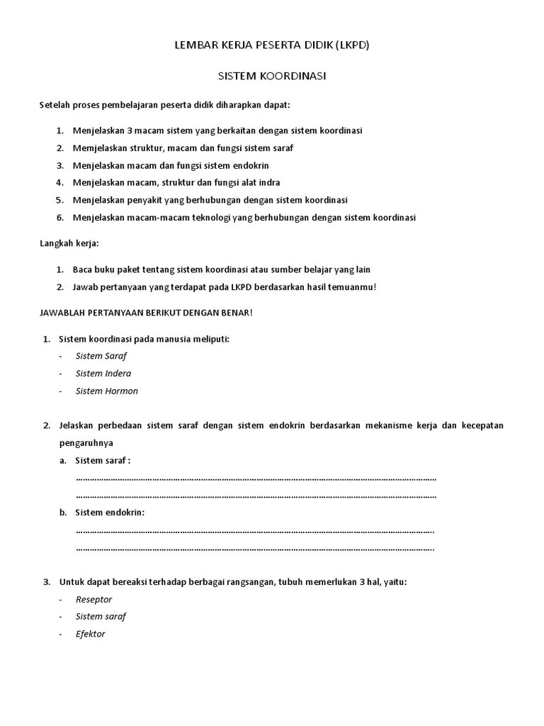 LKPD Koordinasi | PDF