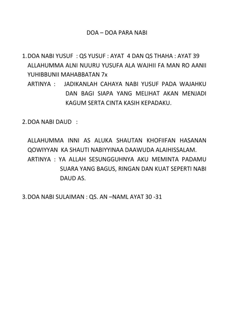 Doa Doa para Nabi | PDF