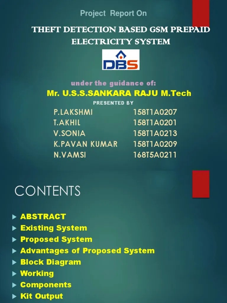 A GSM-Based Prepaid Electricity System with Theft Detection