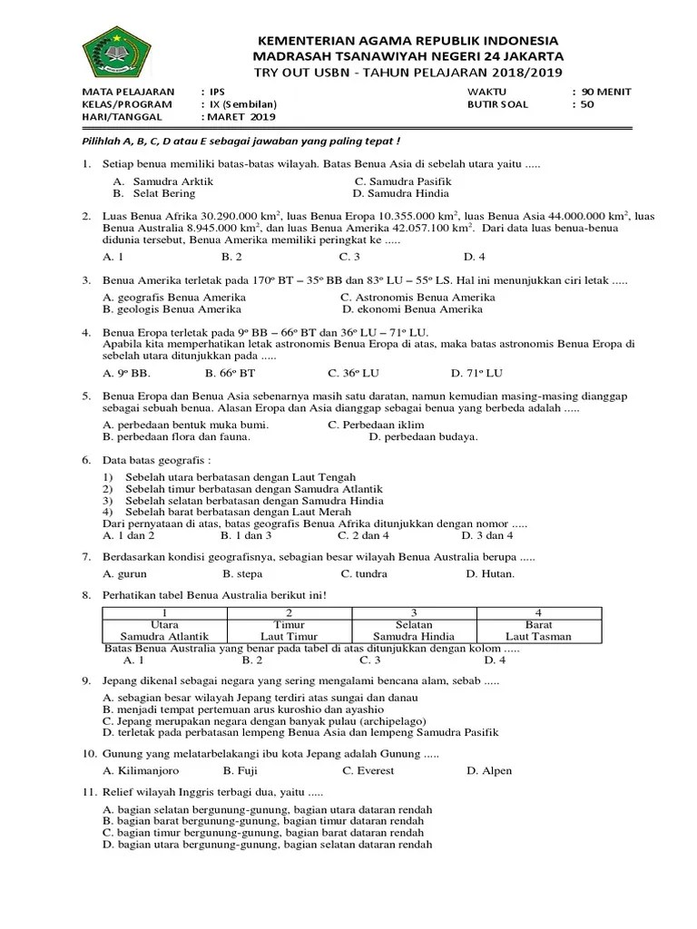 Letak Geografis Benua Asia Sebelah Selatan Berbatasan Dengan