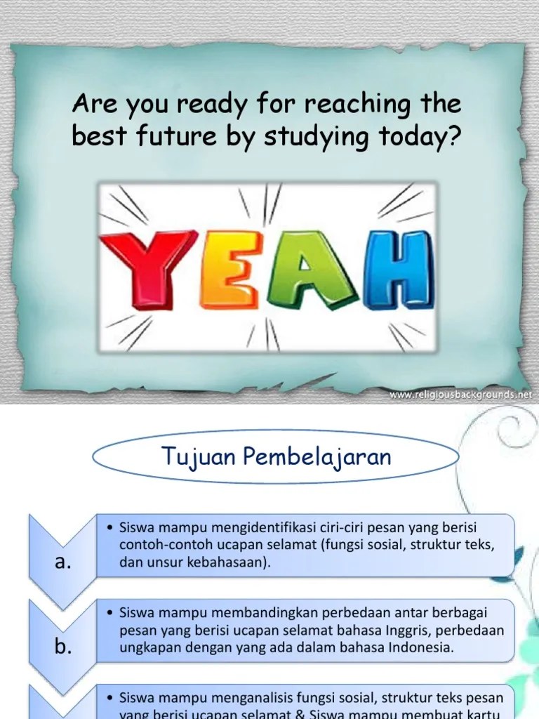 Fungsi Sosial Struktur Teks Dan Unsur Kebahasaan Greeting