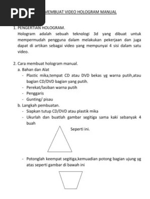 Cara Membuat Video Hologram Manual