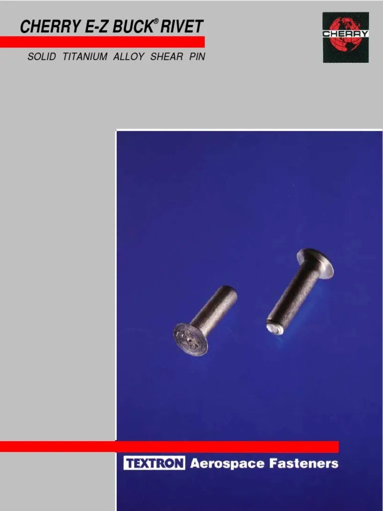 Cherry EZ Buck Rivet Rivet Titanium