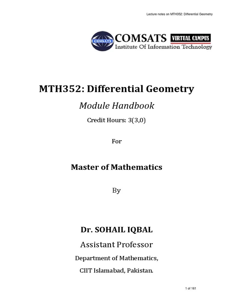 Differential Geometry PDF Differential Form Derivative