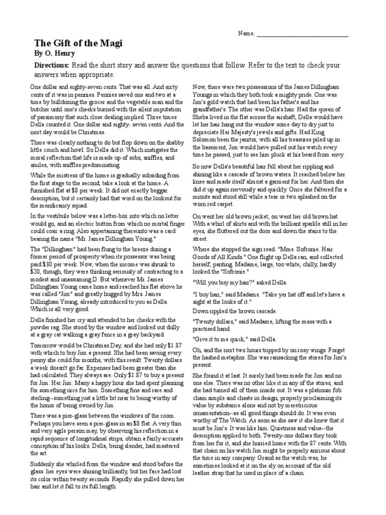 The Gift of the Magi (1) Poetry