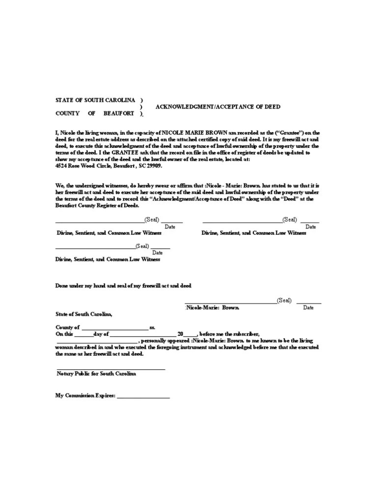 114076899AcknowledgementofDeedexample 2.pdf Deed Notary Public