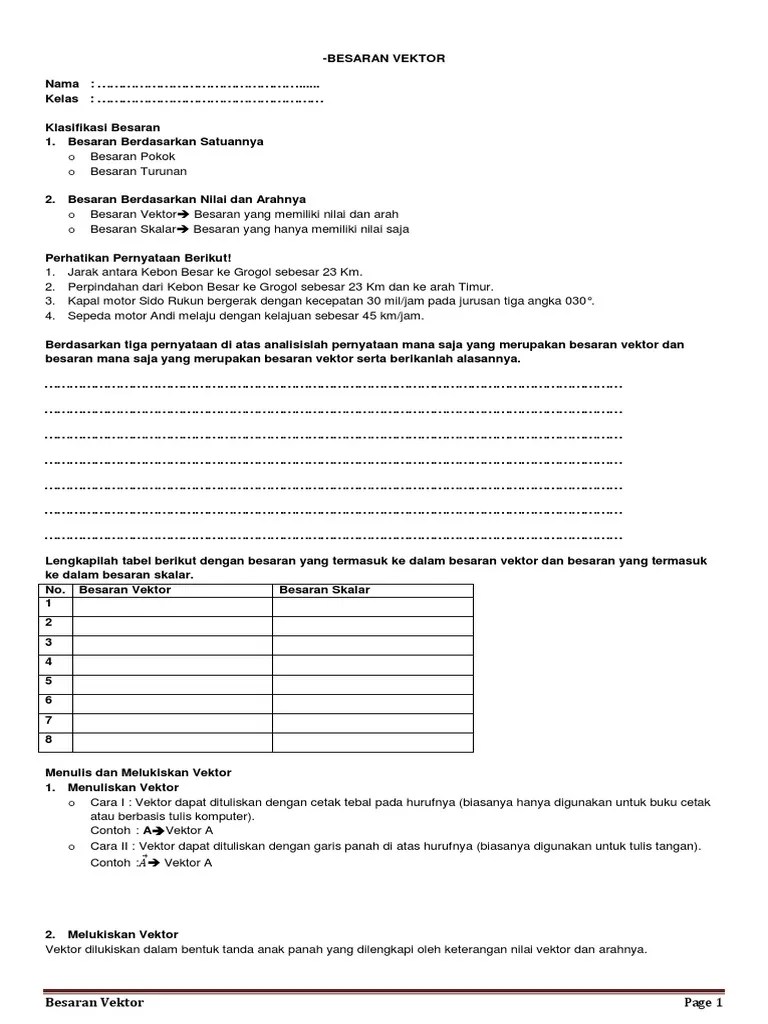 X Ganjil Vektor | PDF