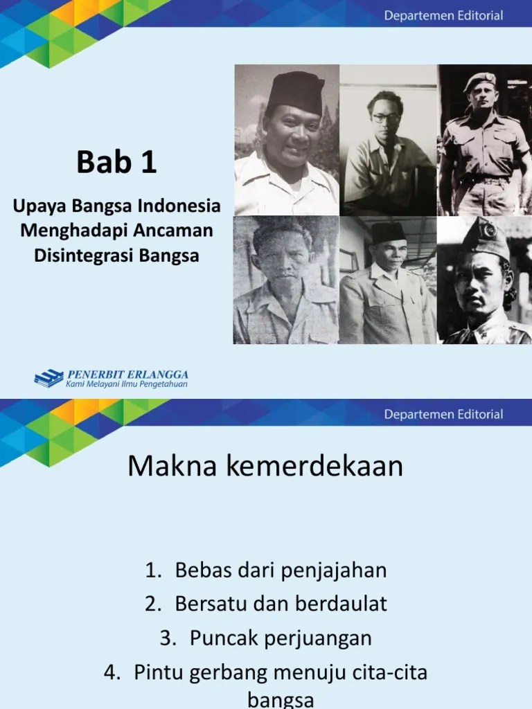 Bab 1 (Upaya Bangsa Indonesia Menghadapi Ancaman Disintegrasi Bangsa) | PDF
