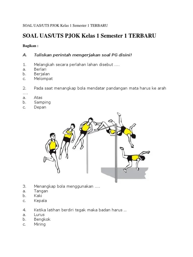 Soal Uas Pjok Kelas I SD | PDF